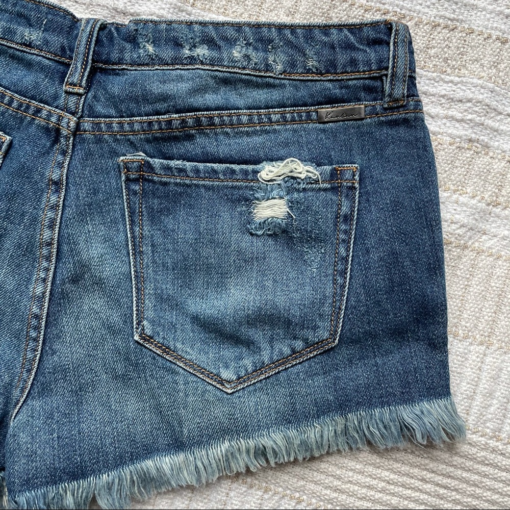 KanCan Button Fly Distressed Shorts - Picture 8 of 8